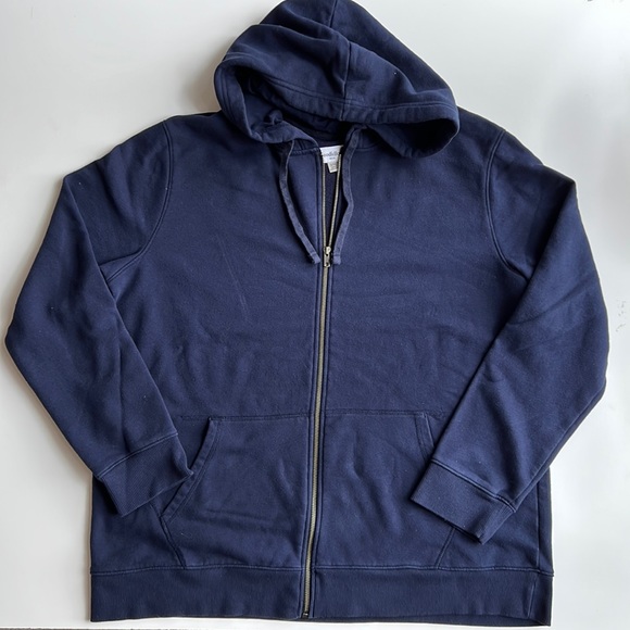 Goodfellow & Co Tops Goodfellow Zip Front Hooded Sweatshirt In Navy